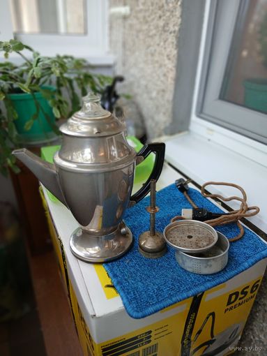 Гейзерная кофеварка СССР, б/у