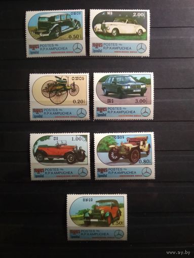 Камбоджа 1986 г. Автомобили.