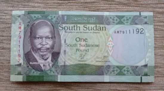 Werty71 Южный Судан 1 фунт 2011 UNC банкнота