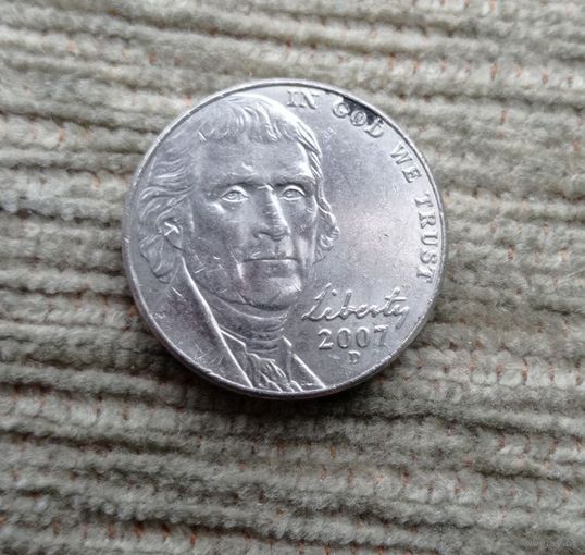 Werty71 США 5 центов 2007 D