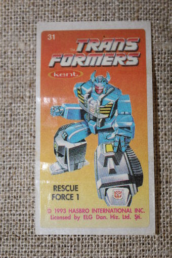 НАКЛЕЙКА TRANSFORMERS #31 1993 ОРИГИНАЛ