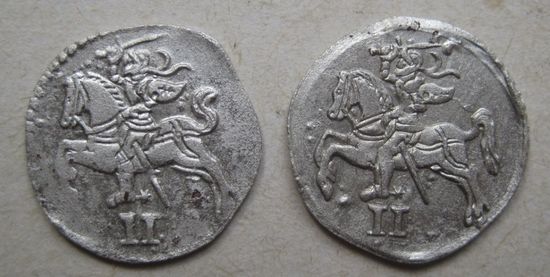 Двуденарий Жигимонт Август (2шт)1566,и 1570г.