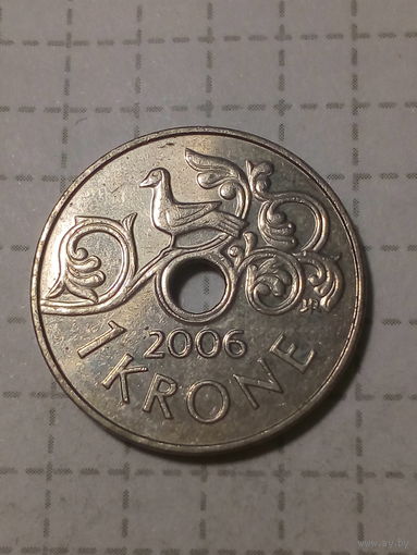 1 крона Норвегия 2006 год