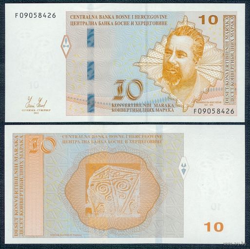 Босния и Герцеговина 10 марок 2012 год, р80, UNC.  - R -