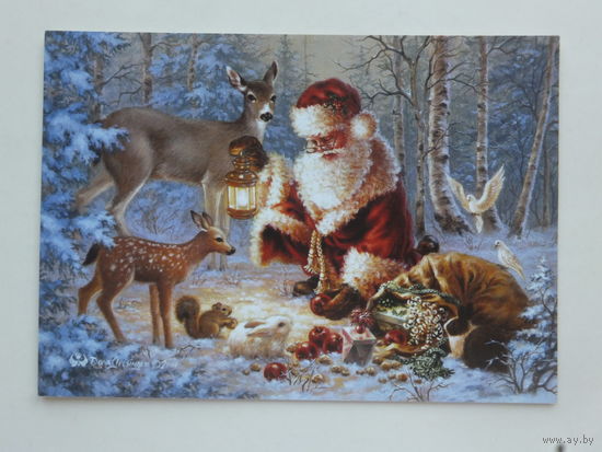 Финляндия  с новым годом 2015   10х15    см