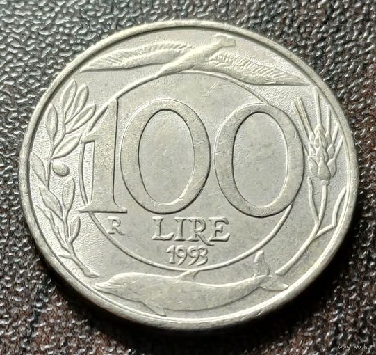 Италия 100 лир, 1993   ( 2-9-2 )