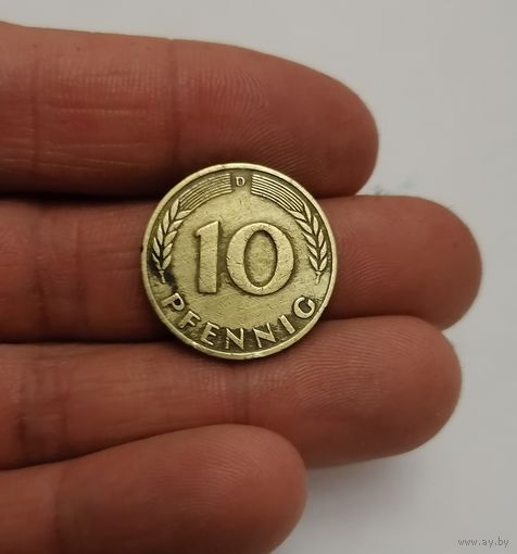 10 пфеннигов 1950г. (D). Германия.