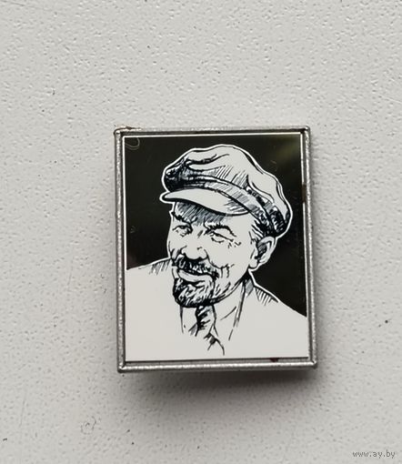 Ленин. Керамическая вставка. Ф-19.