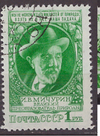СССР 1949 И.Мичурин Гаш