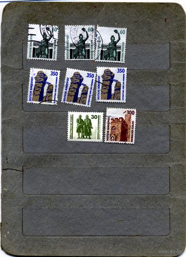 ФРГ,  СБОРНЫЙ ЛОТ скульптуры   8м по 10 коп шт