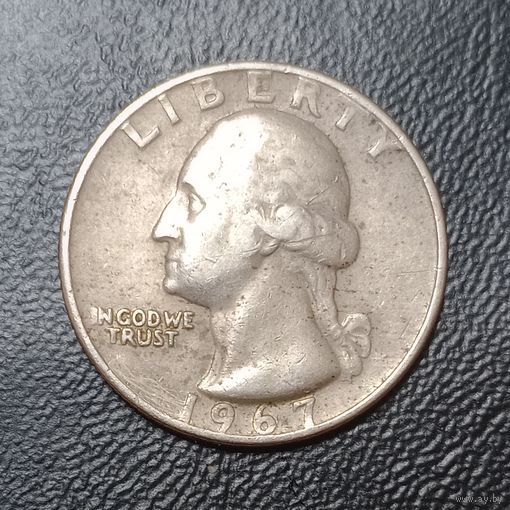 США 25 центов 1967
