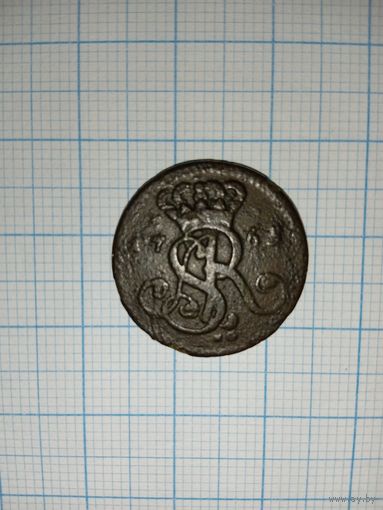 Грош 1768 в сохране