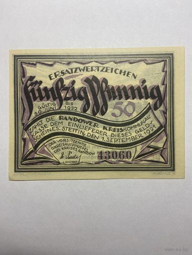 50 пфенингов (нотгельды) г. Германия.-1012