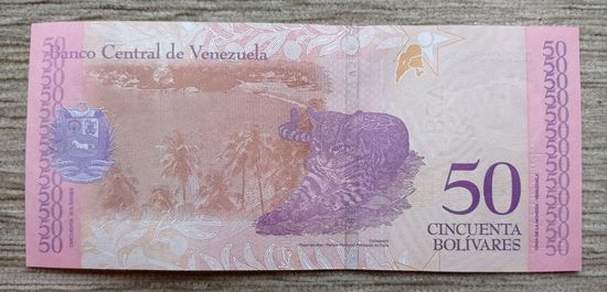 Werty71 Венесуэла 50 боливаров 2018 UNC банкнота