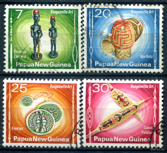 Папуа Новая Гвинея - 1976г. - искусство, культура - 4 марки - полная серия, гашёные [Mi 302-305]. #3-WB-102-A-1