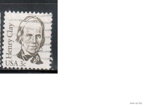 США-1983, (Мих.1643) , гаш. , Стандарт, Личности, Политик(одиночка),