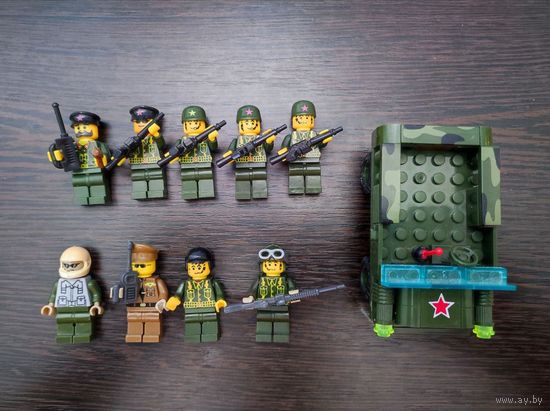 Человечки фигурки лего конструктор lego аналог машинка военные
