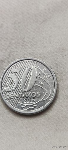 Бразилия 50 сентавос 2012