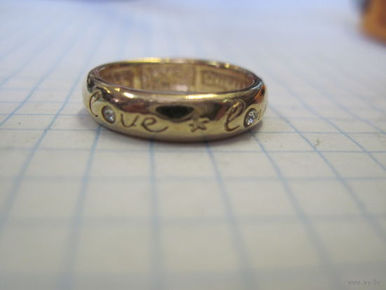 Кольцо AVRORA 18,5 размера со вставками с рубля!