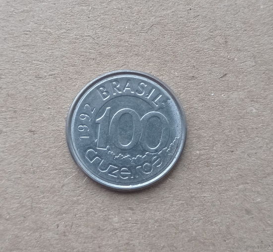 Бразилия 100 крузейро 1992 год ламантин