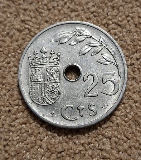 Испания 25 сентимо, 1937