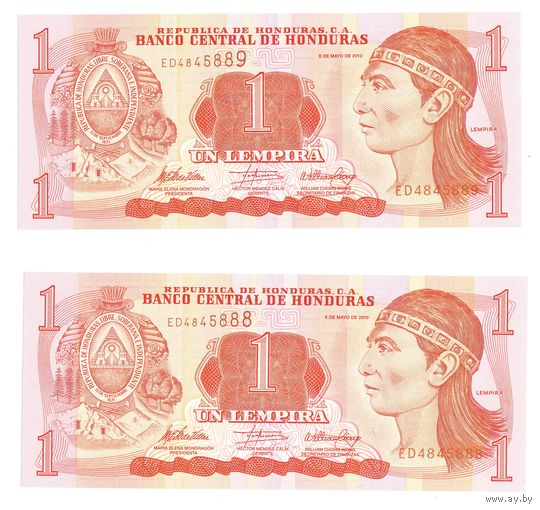 Гондурас 1 лемпира 2010 год