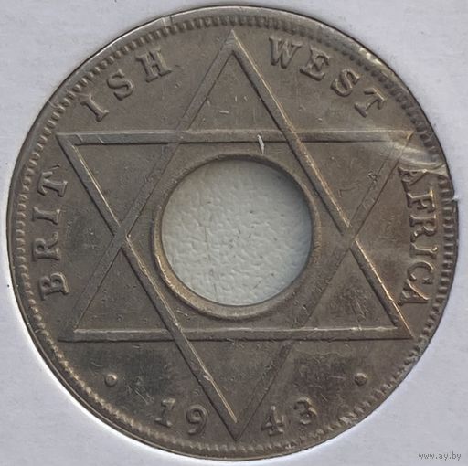 Британская Западная Африка 1/10 пенни 1943 г. В холдере