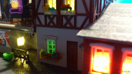 Вокзал с отделением почты VERO. Масштаб TT.