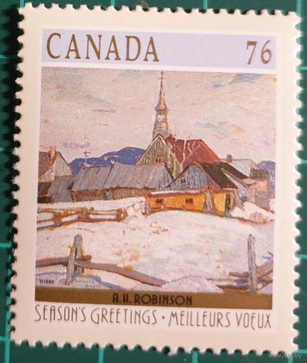 1989 Рождество - картины зимних пейзажей Канада