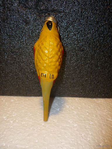 Редкая Ёлочная игрушка ПОПУГАЙ. СССР