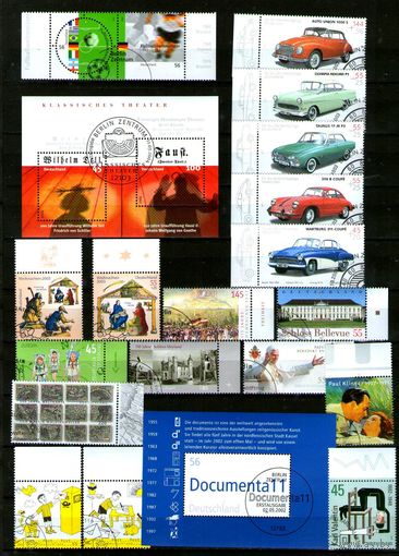 Германия.СБОРНЫЙ ЛОТ(6) гашеных марок с полями!