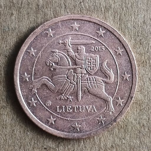 Литва  2 евроцента, 2015 г., KM# 206