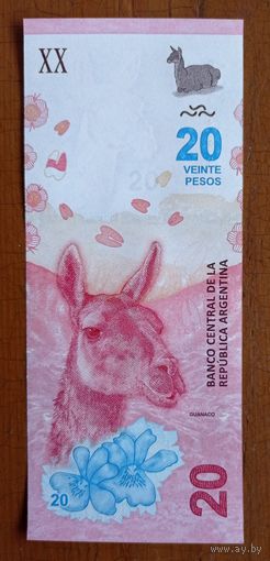 Аргентина 20 песо 2017 UNC