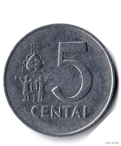 Литва. 5 центов. 1991 г.