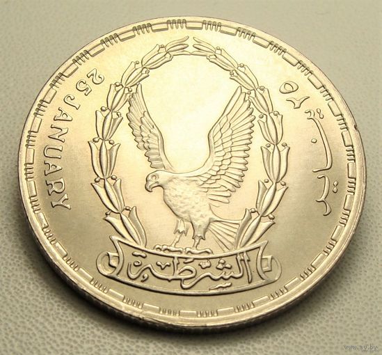 Египет. 20 пиастров 1988 год KM#646 "День полиции"  Тираж: 250.000 шт