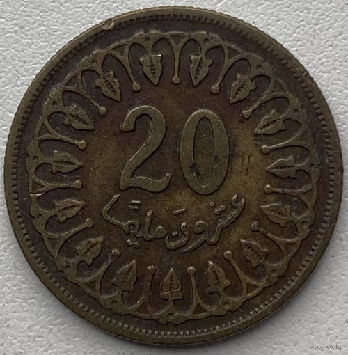 Тунис 20 миллимов 1983 г.