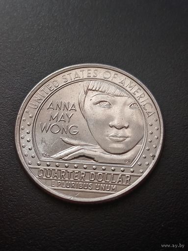 США 25 центов  2022 г. D - Анна Мэй Вонг