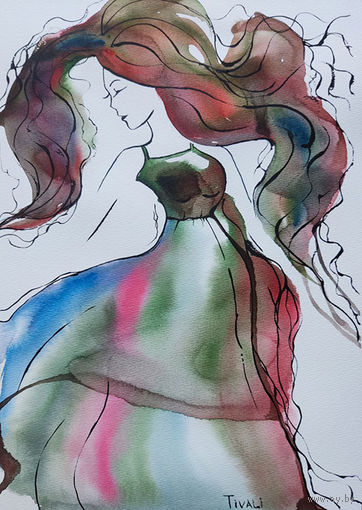 Длинноволосая девушка