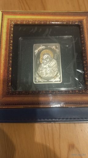 Икона Пресвятой Богородицы "ЖИРОВИЧСКАЯ" (Жыровіцкая) 20 рублей 2011 год. Серебро. Равноценный Обмен