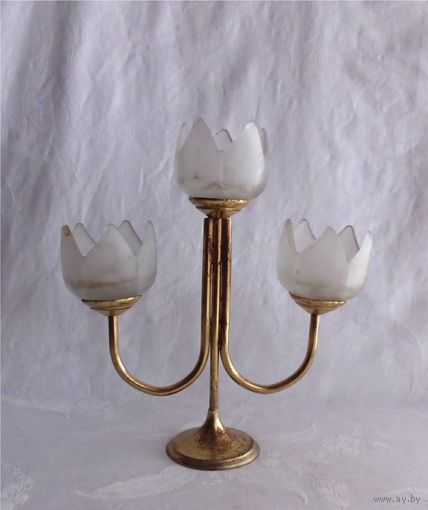 Подсвечник настольный на три свечи Германия