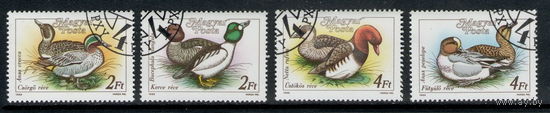 Венгрия /1988/ Фауна / Птицы / Утки / 4 марки