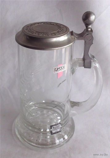 Кружка пивная с крышкой Германия RASTAL Дефект