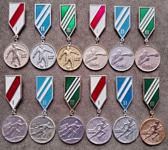 Значки СССР. Призёры.12штук.