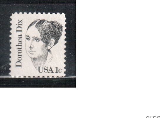 США-1983, (Мих.1657) , * (без клея) , Стандарт, Личности, (одиночка),