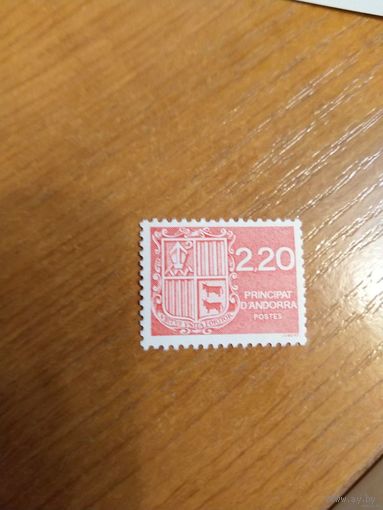 1988 Андорра французская почта герб MNH** выпускалась одиночкой (2-1)