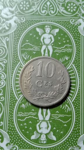 Люксембург 10 сантимов 1924