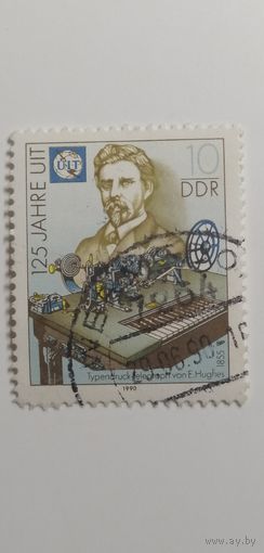 ГДР 1990. 125 лет UIT.