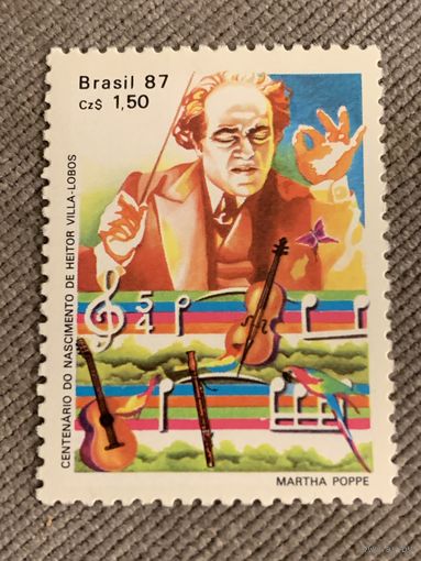 Бразилия 1987. Дирижёр Heitor Villa-Lobos