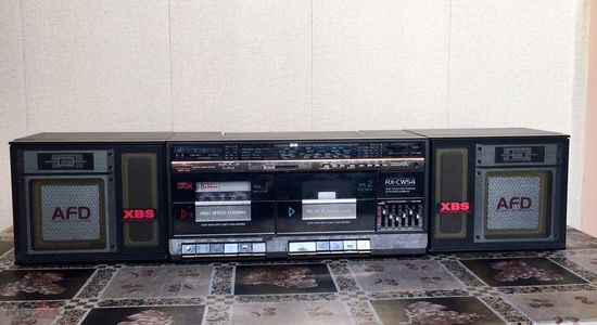 Легенда!!! Винтажная двухкассетная магнитола Panasonic RX-CW54 ( Made in Japan) в идеальном состоянии