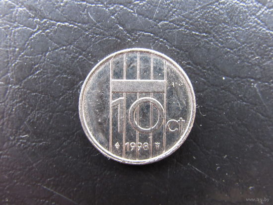 Нидерланды.10 центов, 1998. С 20 копеек. Распродажа коллекции. Смотрите другие лоты.